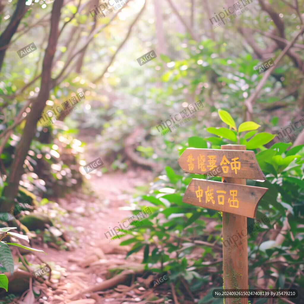 山间小路 指引方向