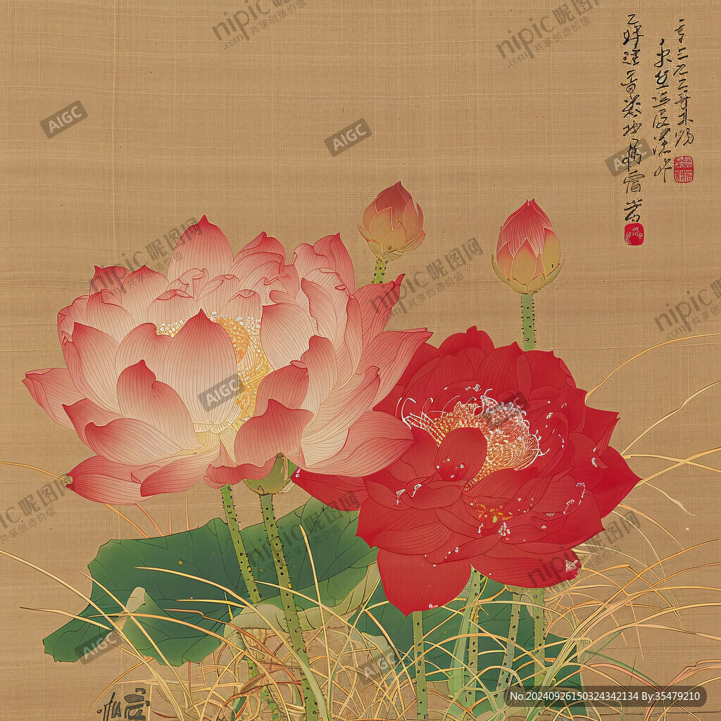 清雅荷花 静谧之美