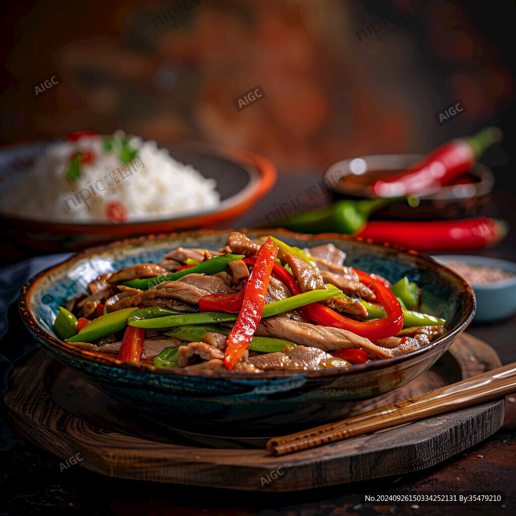 香辣青椒炒肉 食欲大开