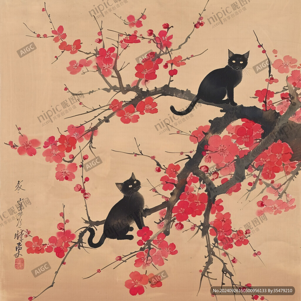 春意盎然 猫影婆娑