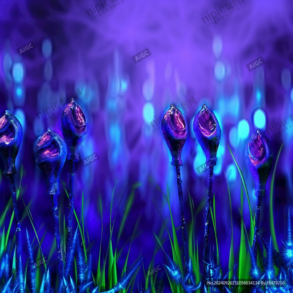 梦幻紫光花海
