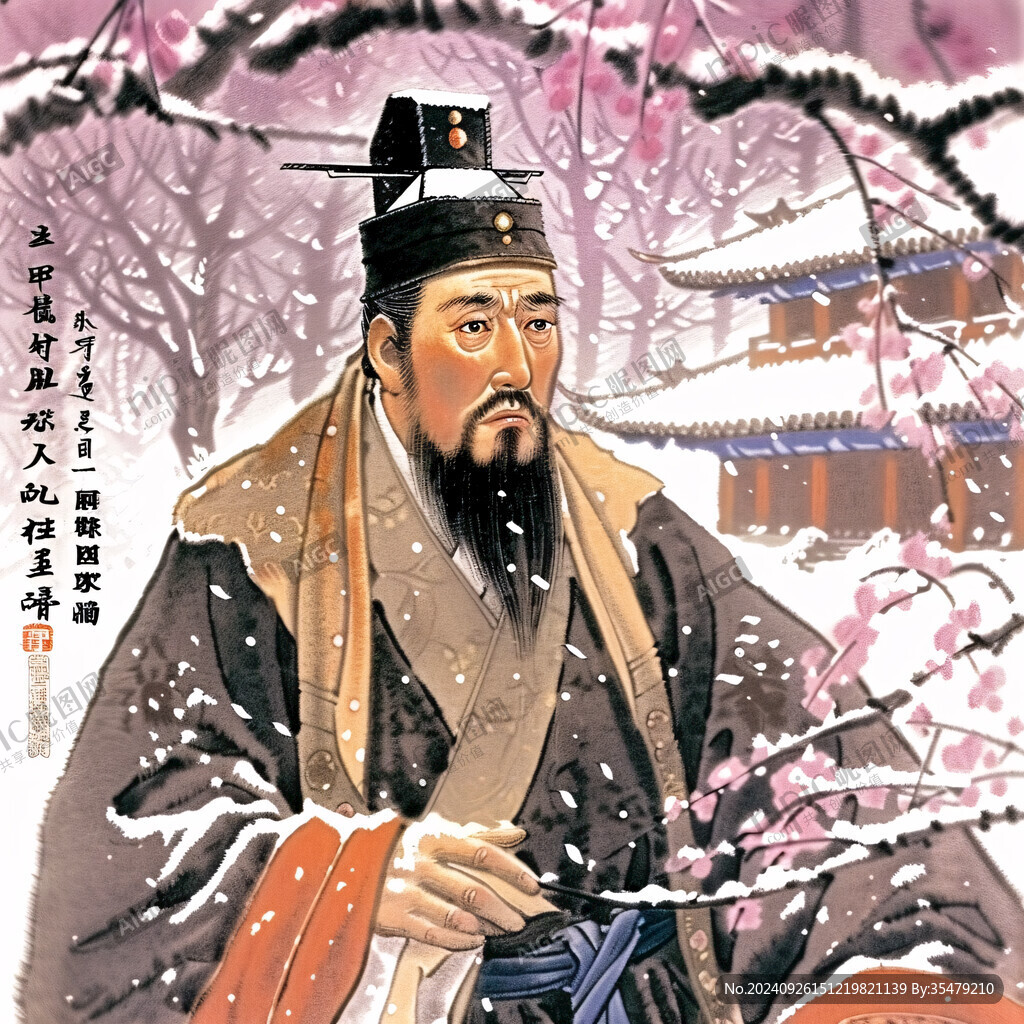 雪中王安石 淡泊名利