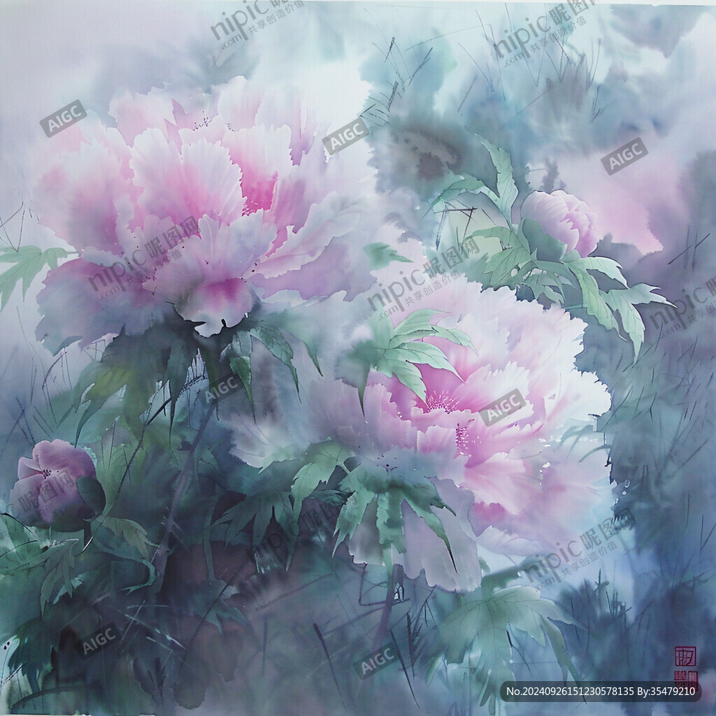 牡丹花开 清丽雅致