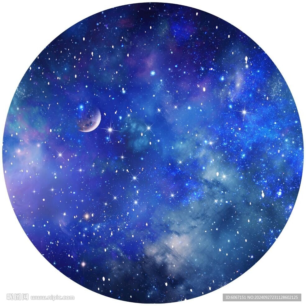 圆形星空背景吊顶