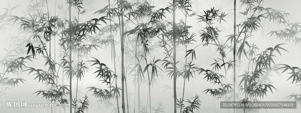 水墨竹子