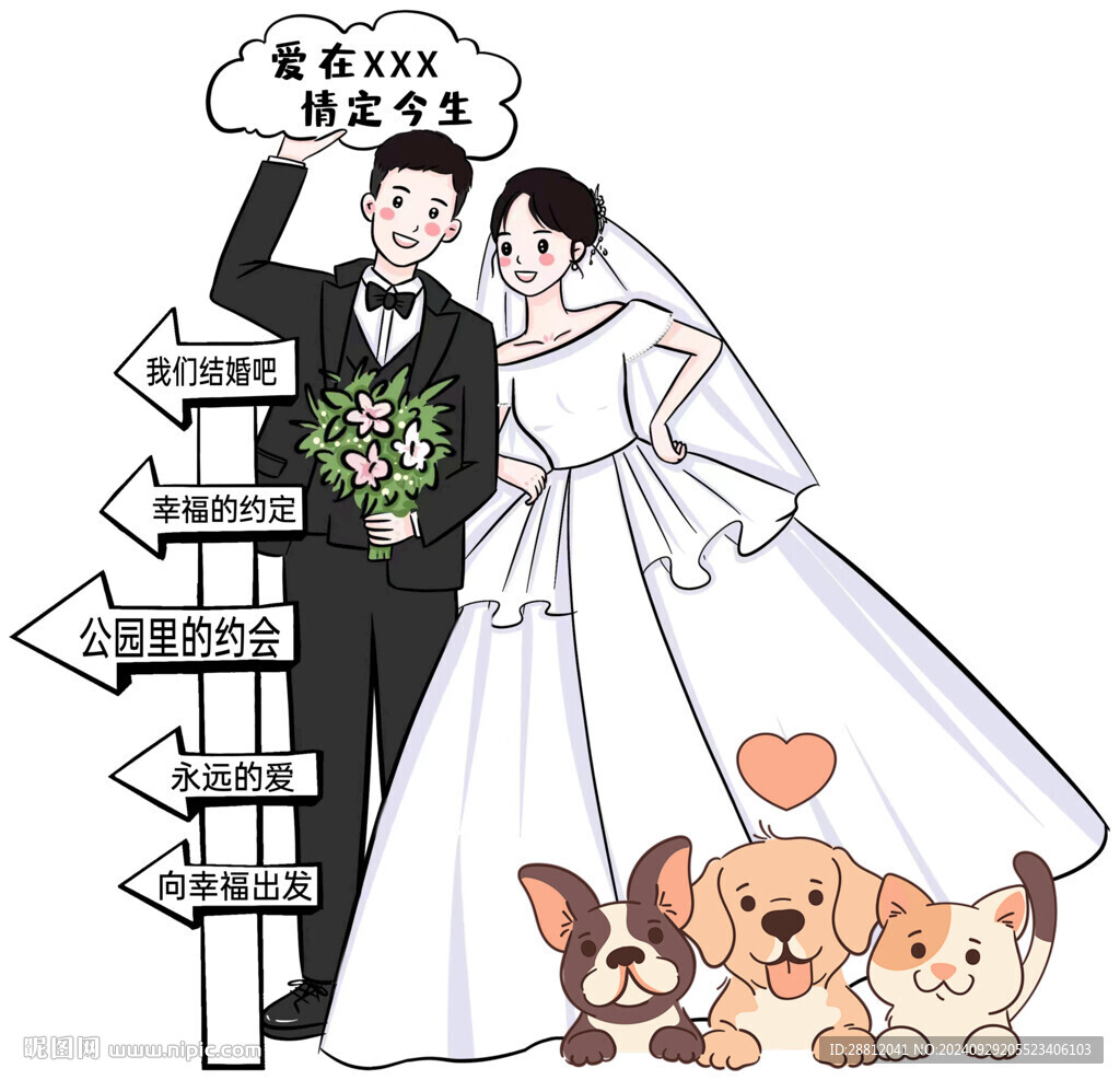 婚礼立牌