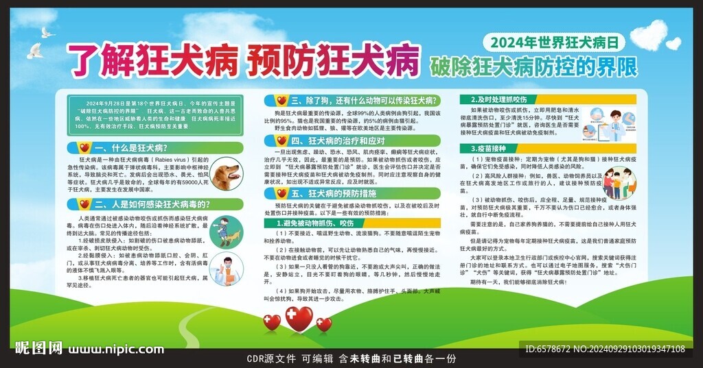 世界狂犬病日宣传栏