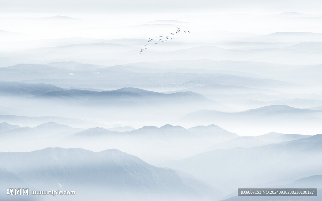 水墨山水画