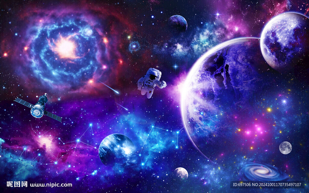 宇宙星空银河黑洞外太空星球背景