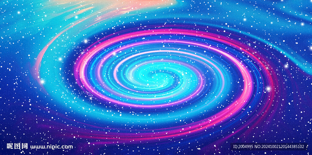 红蓝旋涡星空