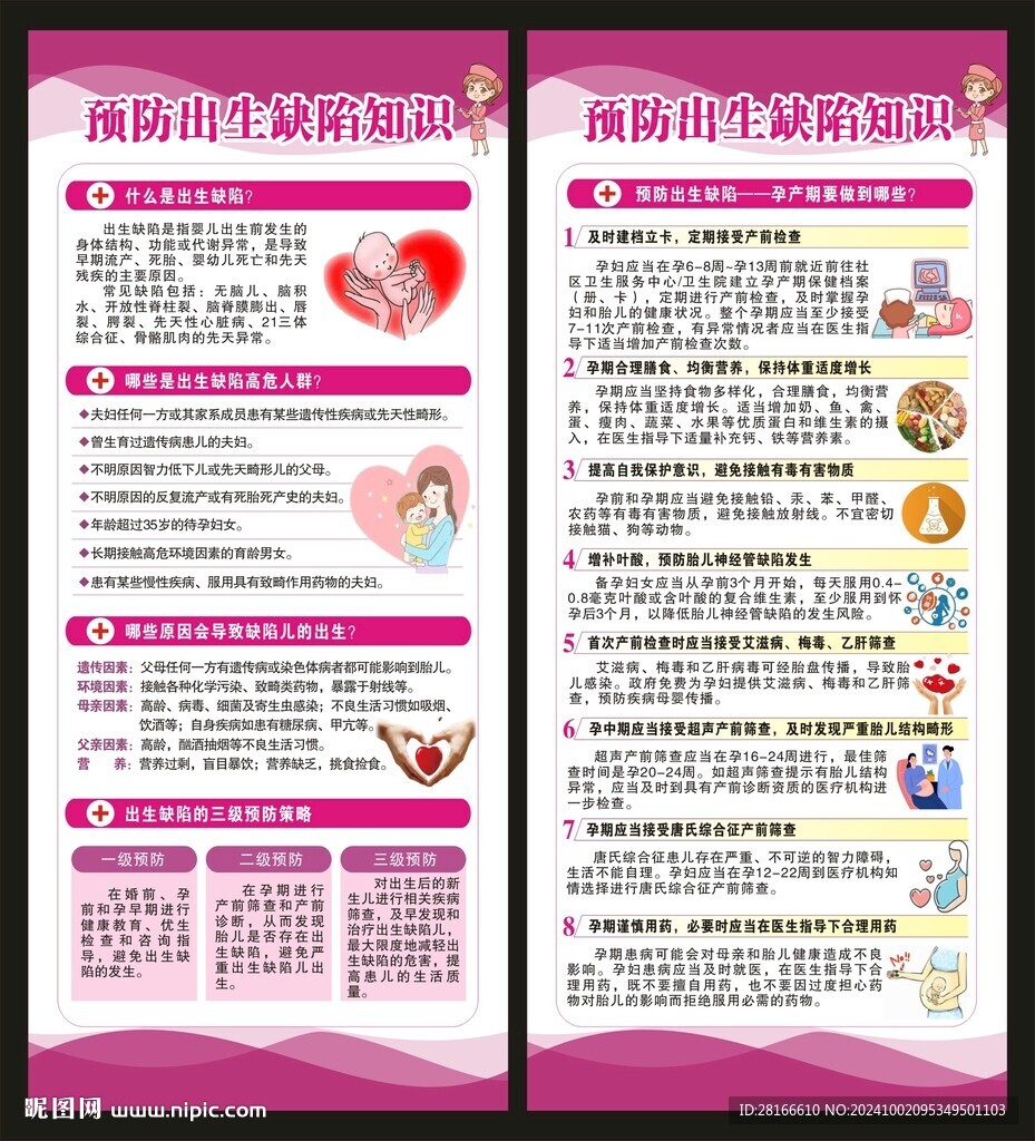 预防出生缺陷展架