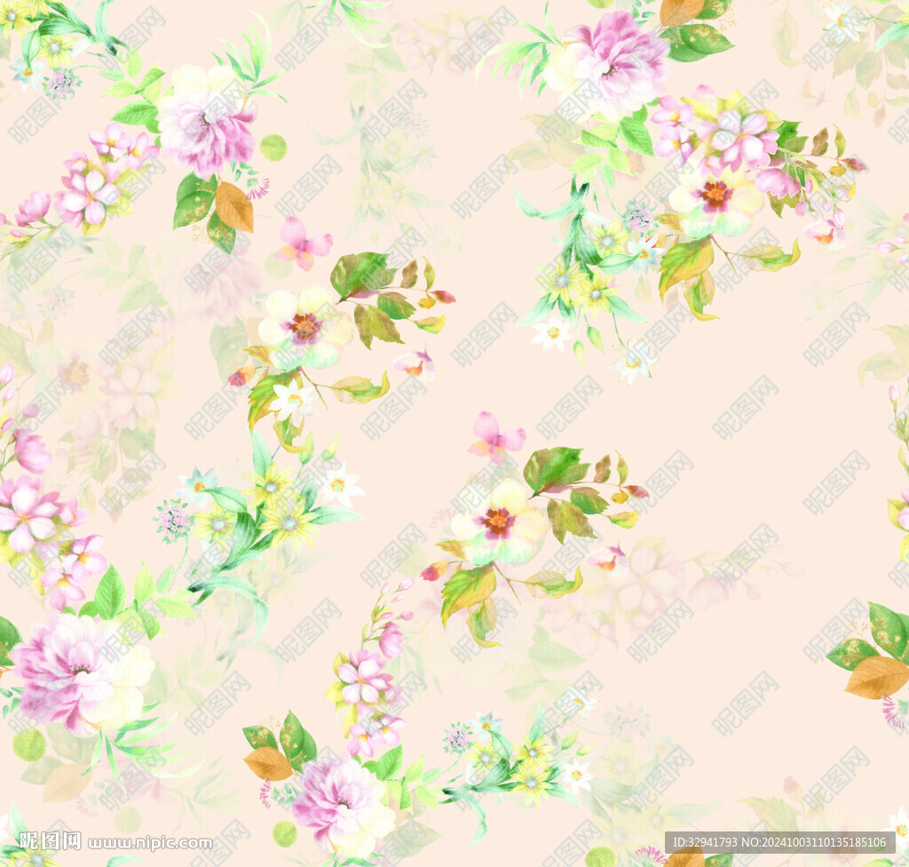 水彩花