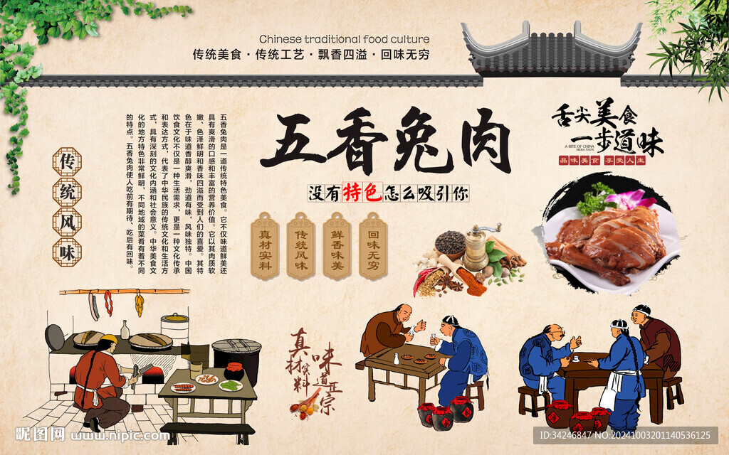 五香兔肉