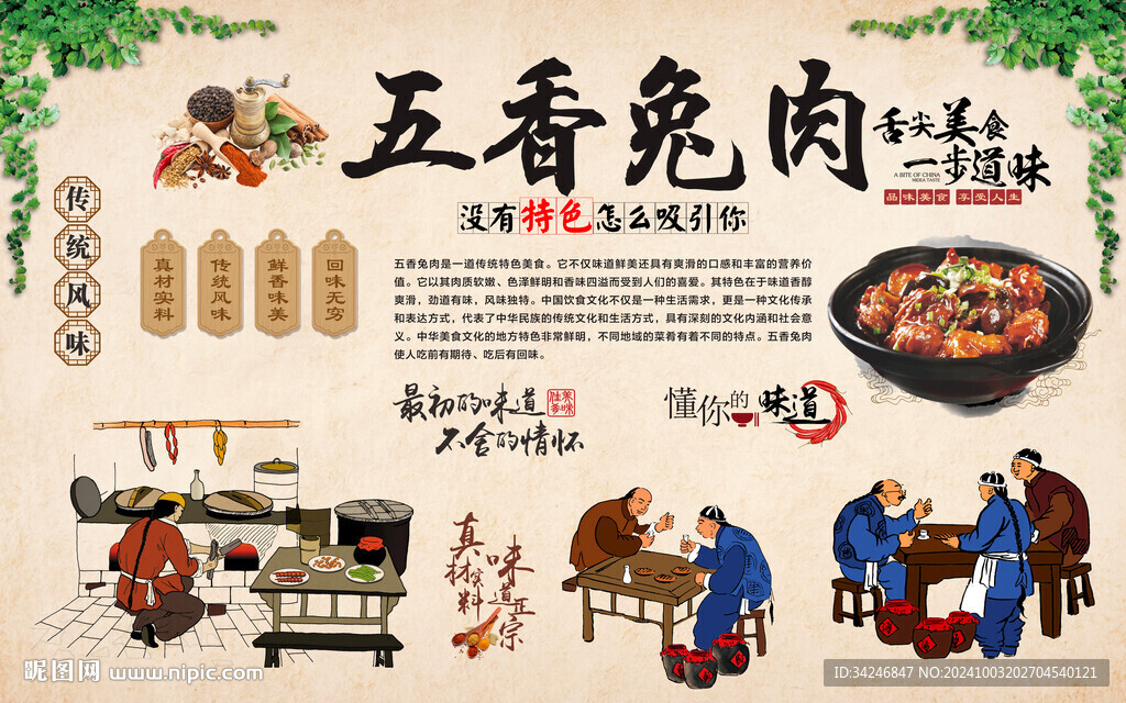 五香兔肉