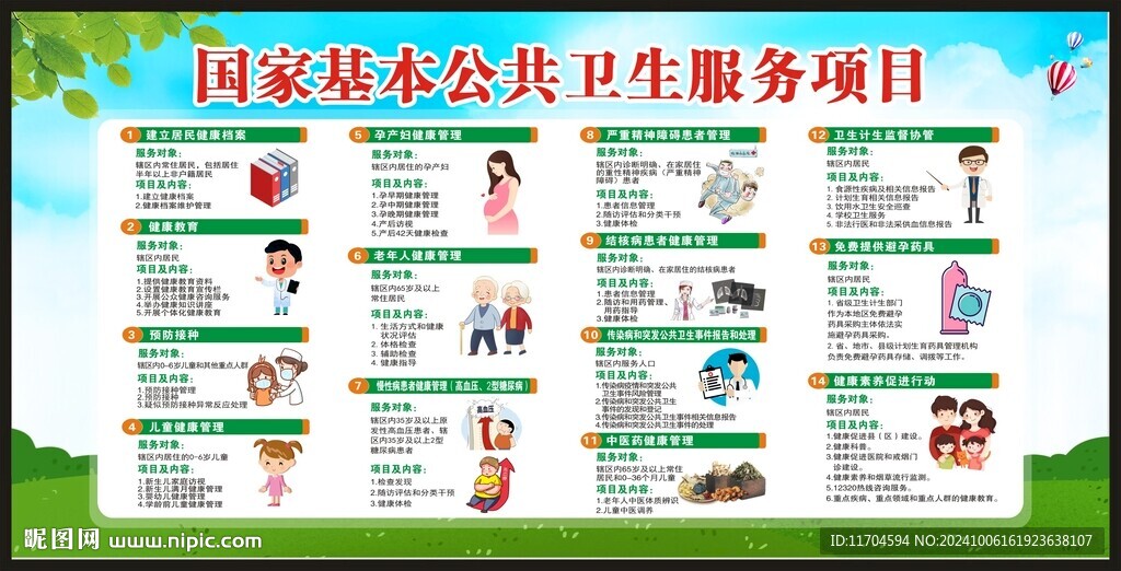 国家基本公共卫生服务项目