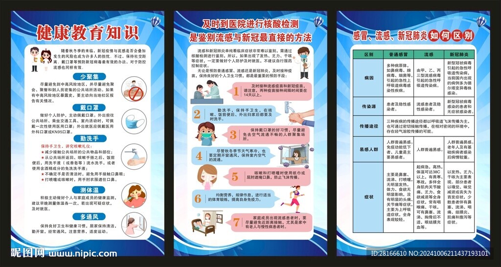 预防呼吸道传染病海报