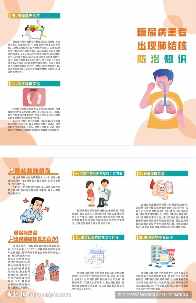 糖尿病患者出现肺结核防治知识