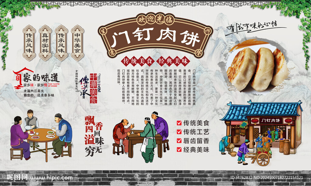 门钉肉饼