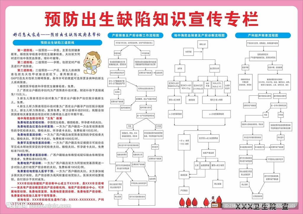 预防出生缺陷宣传栏