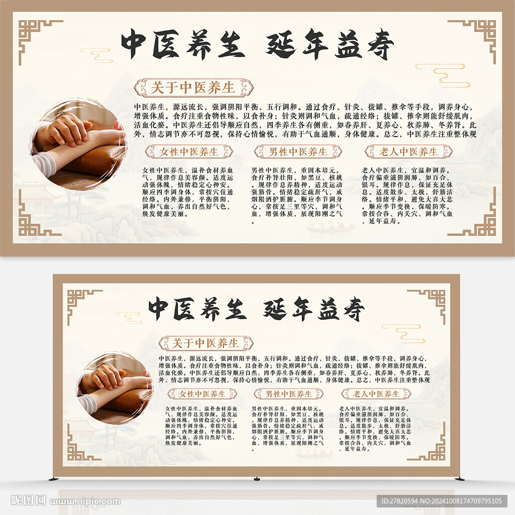 中医养生展板