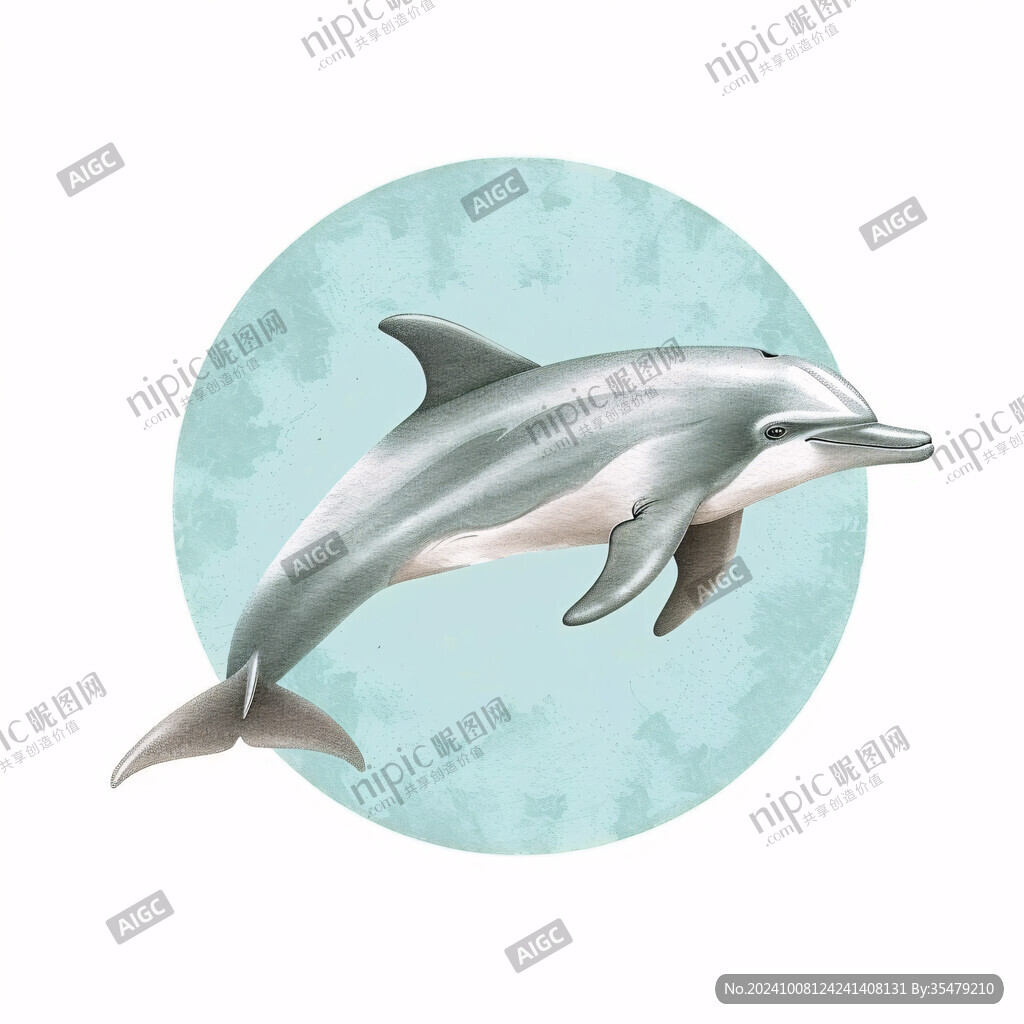 插画海豚