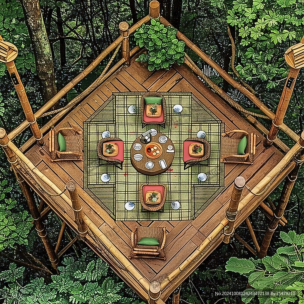 公园棋盘桌