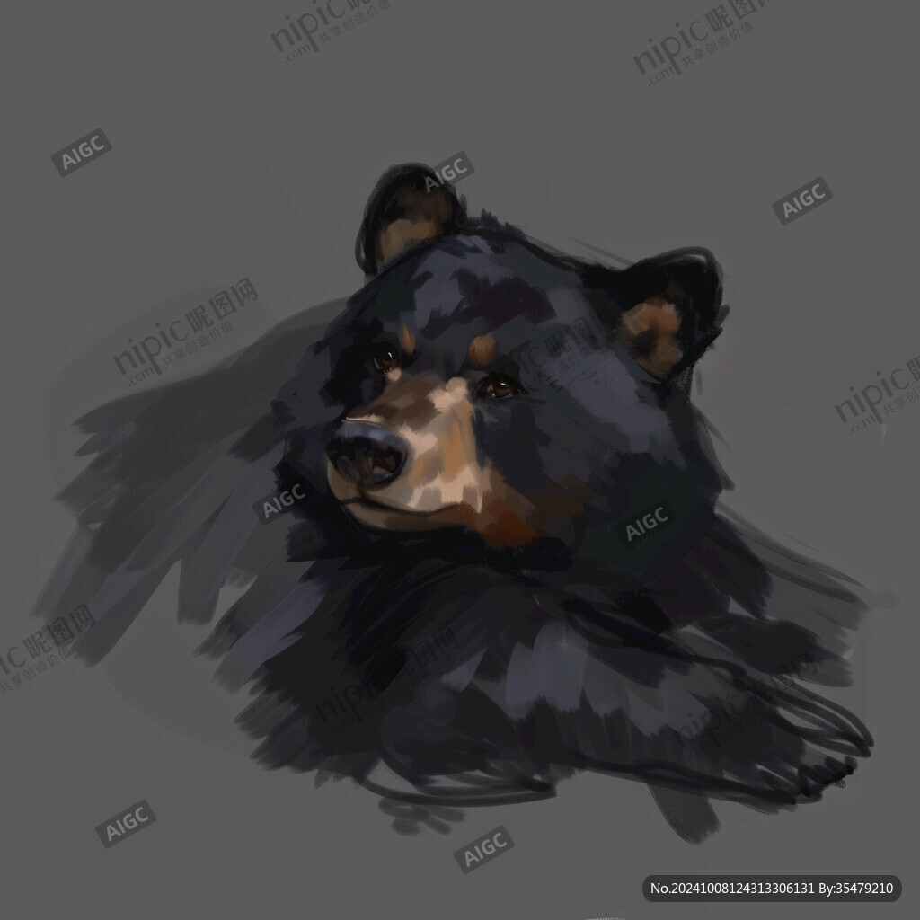 狗熊插画