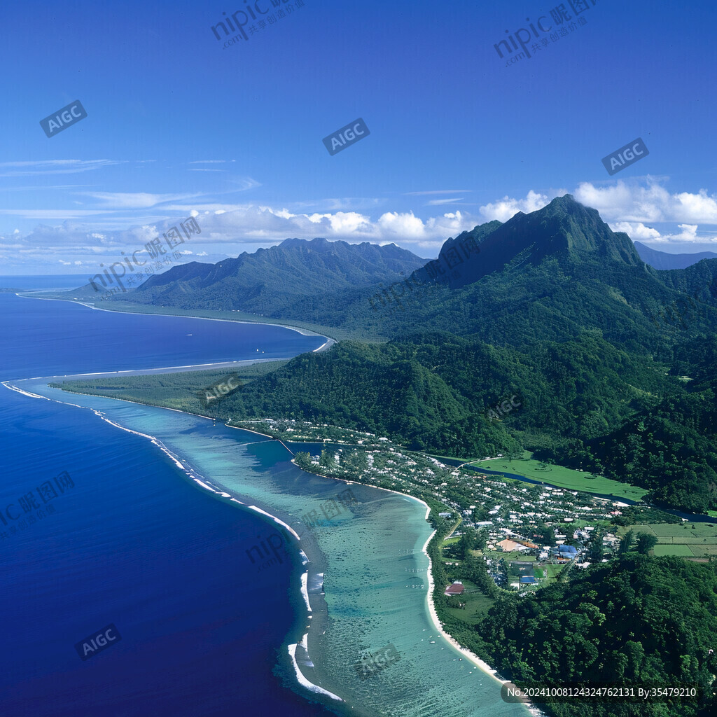 碧海蓝天，山海相依