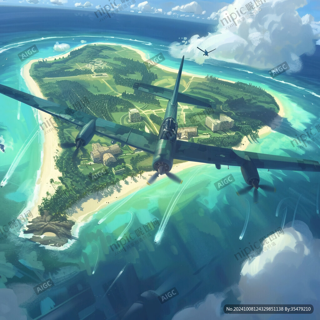 双山岛插画
