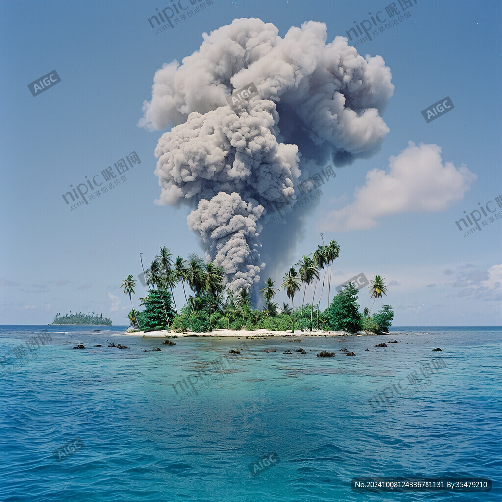 热带海岛火山