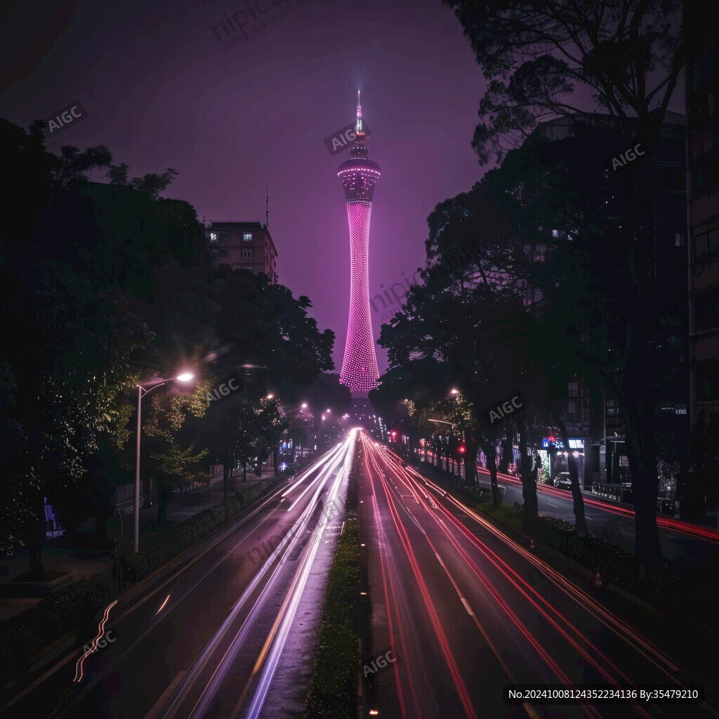 大运塔光影