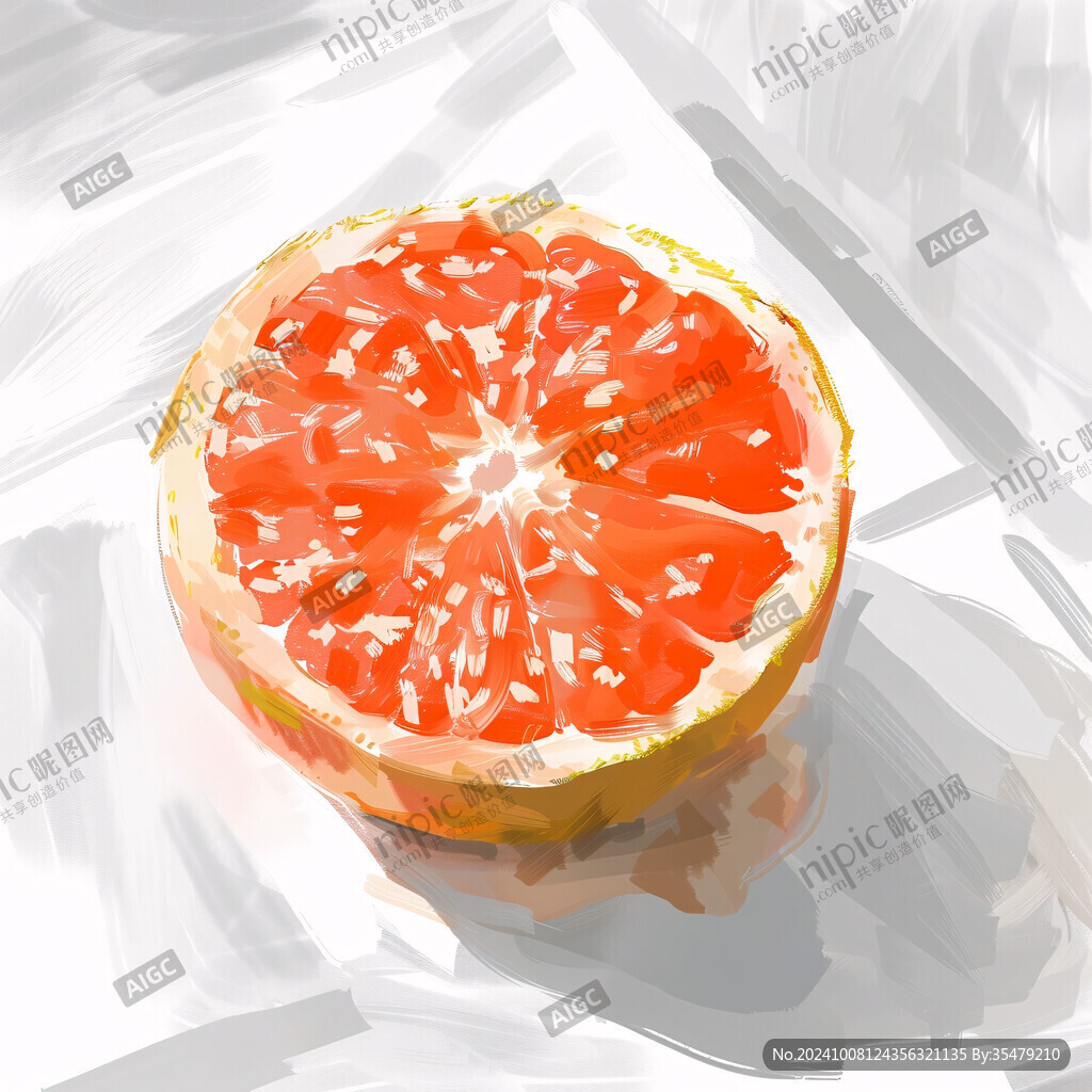 西柚插画