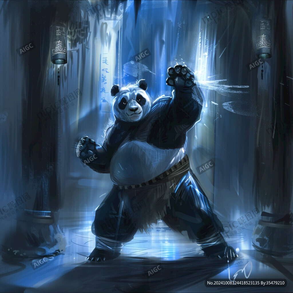 功夫熊猫插画