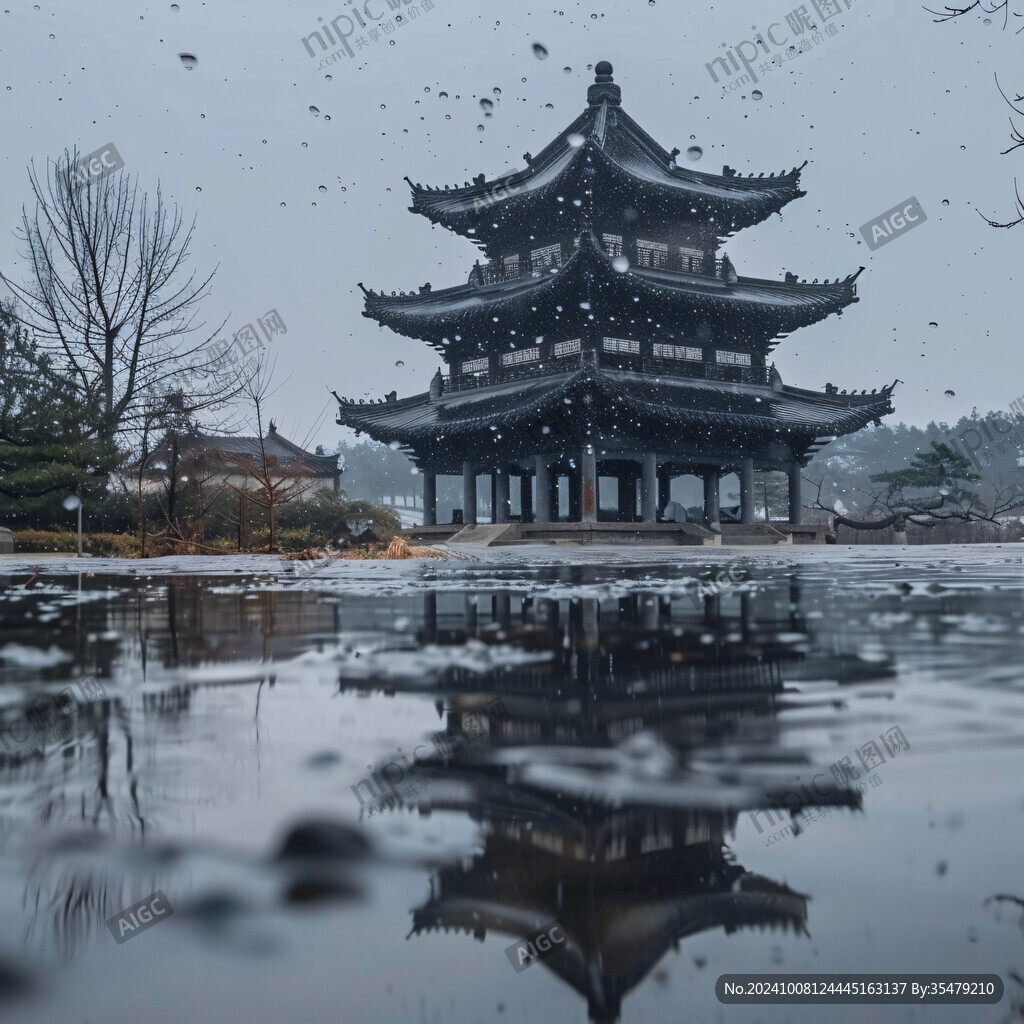 古亭飘雪