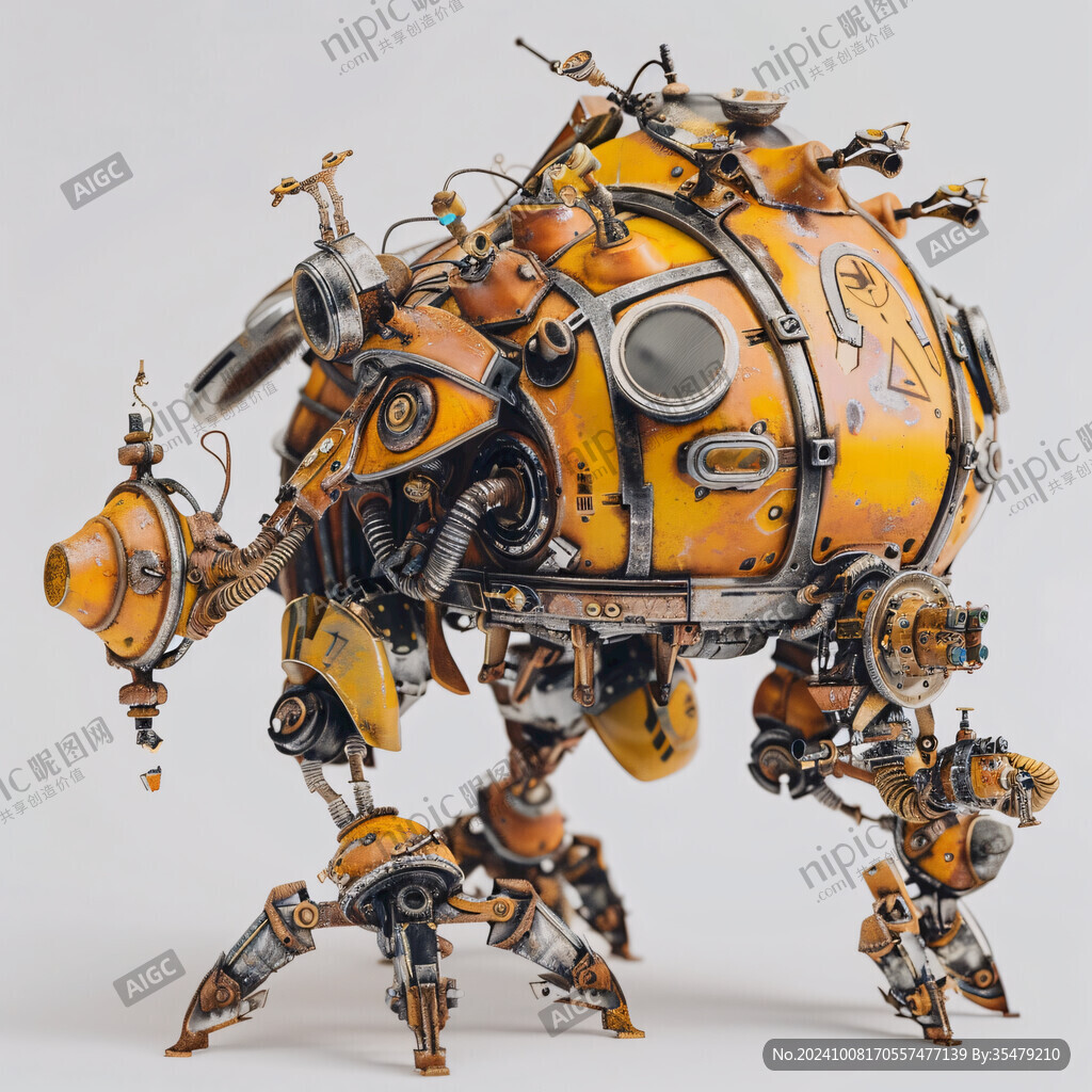 后现代机械科幻装饰品