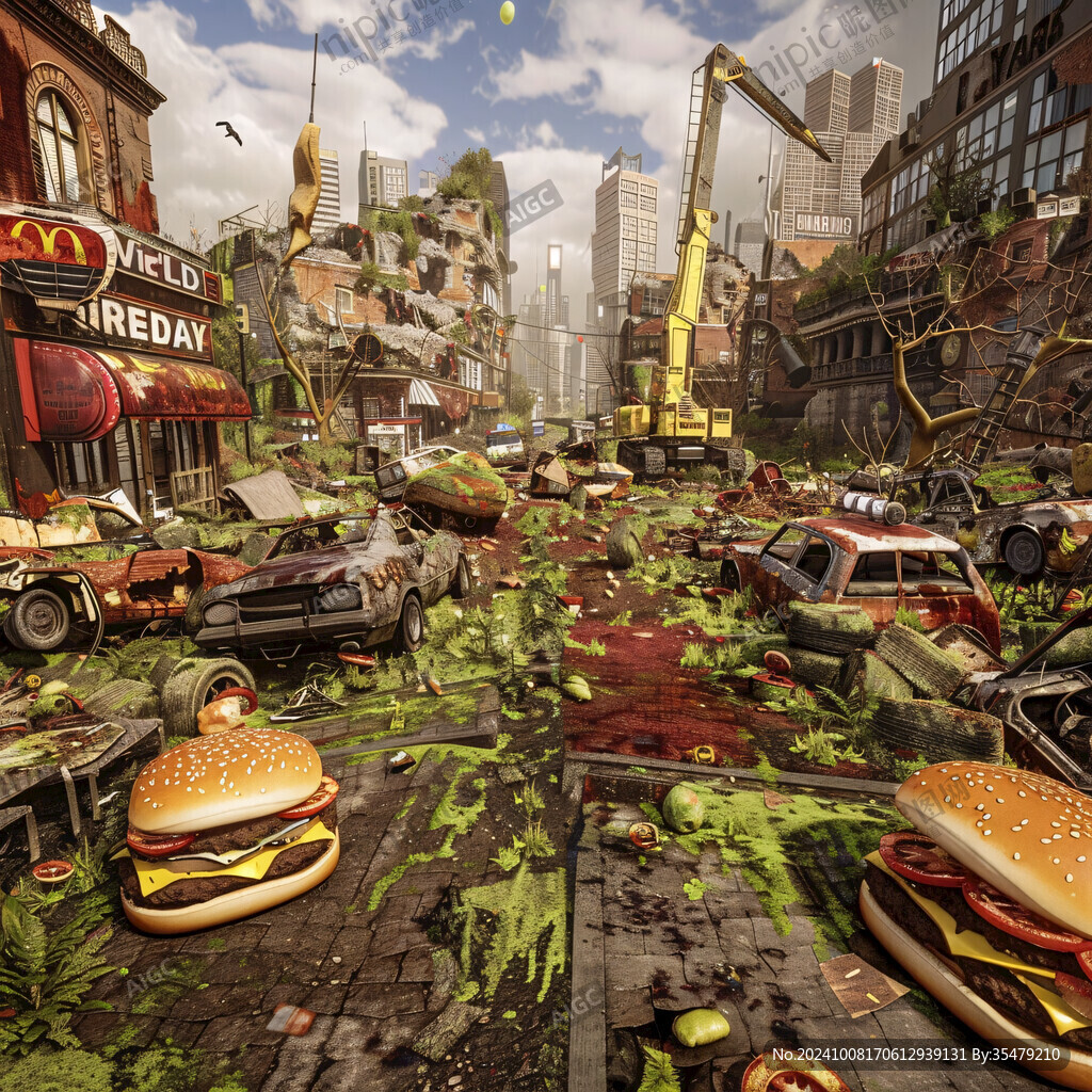 世界末日混乱场景