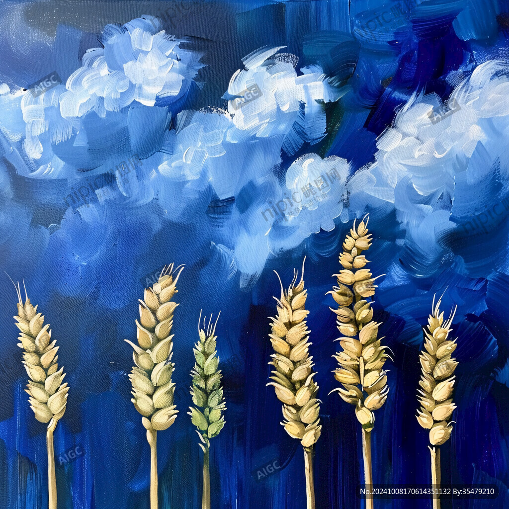 麦子插画