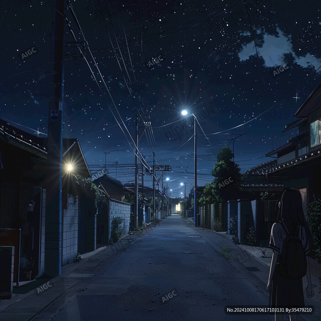 胡同夜空