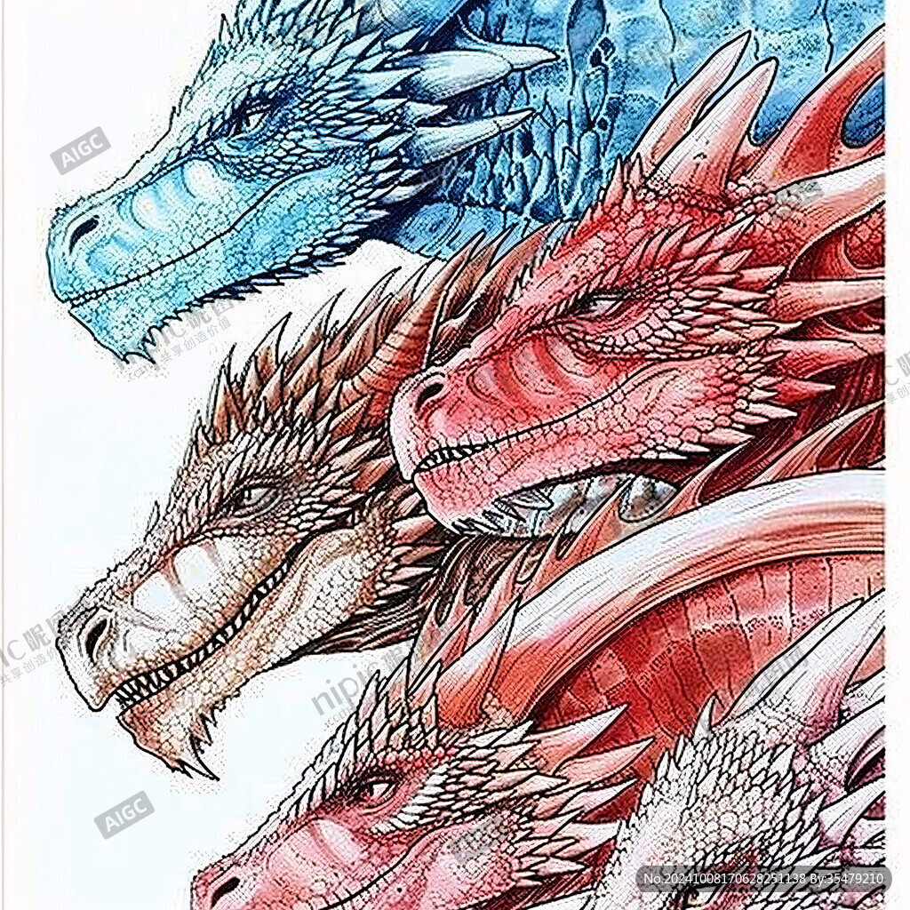 骨龙立体画