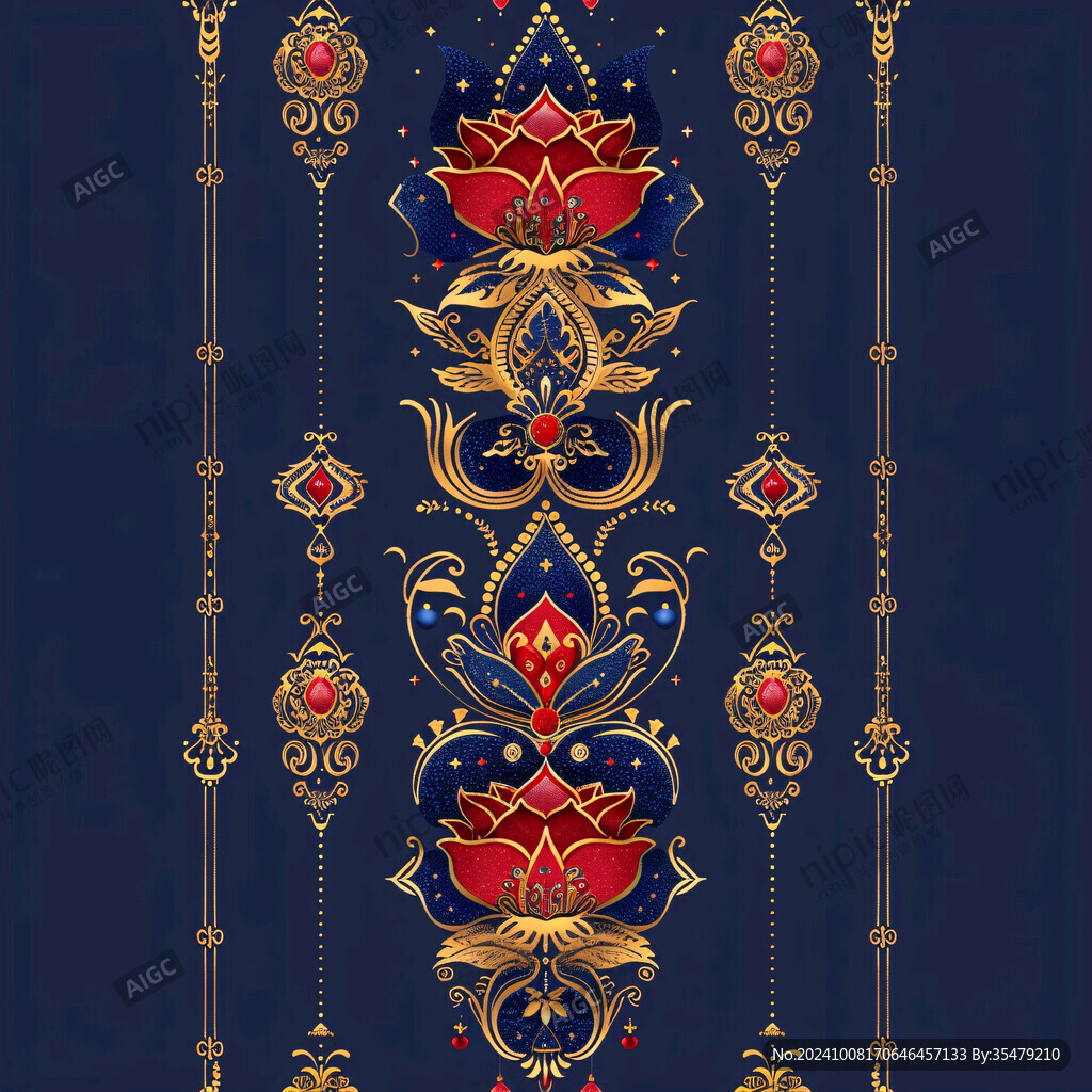 轻奢古典花纹
