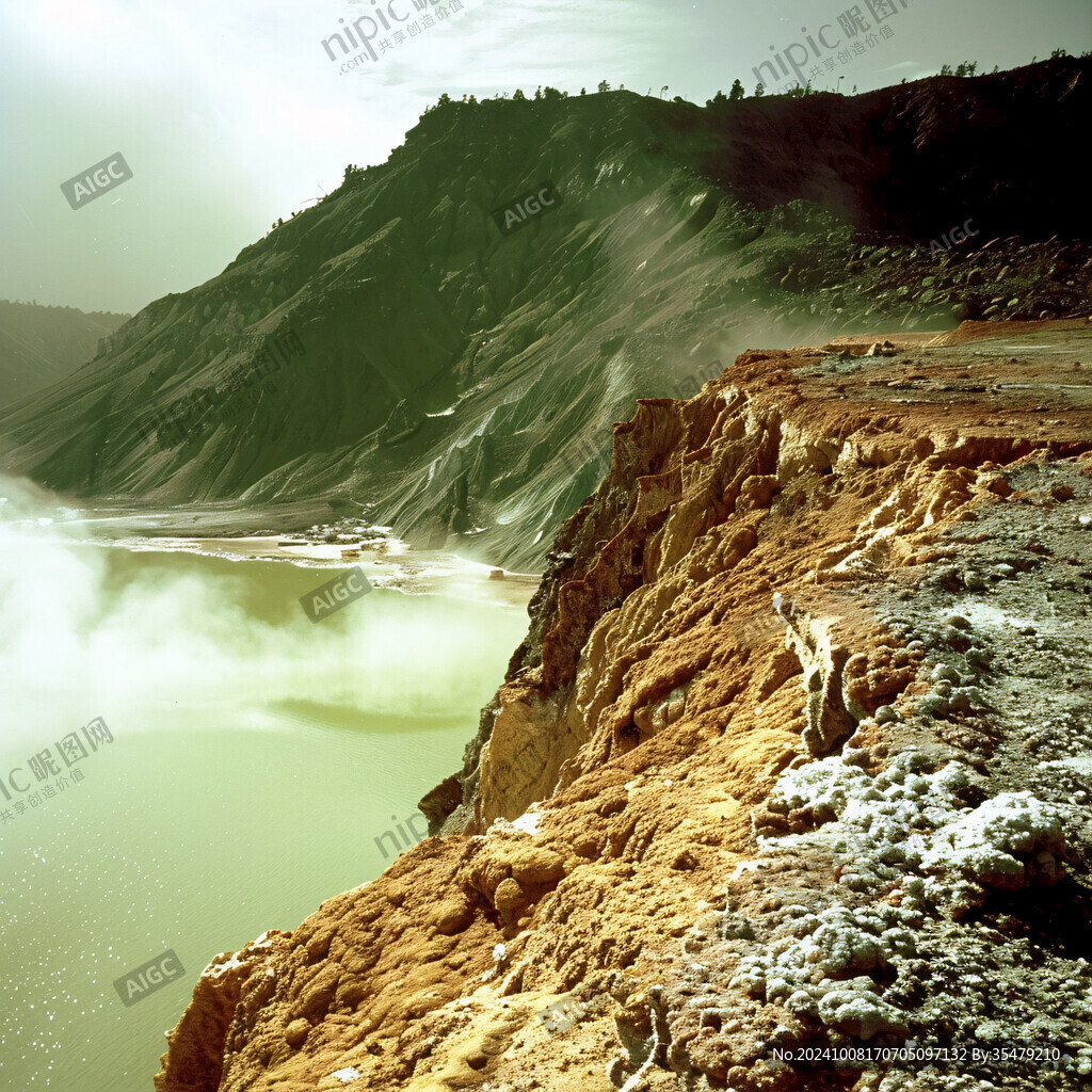 火山锥火口湖