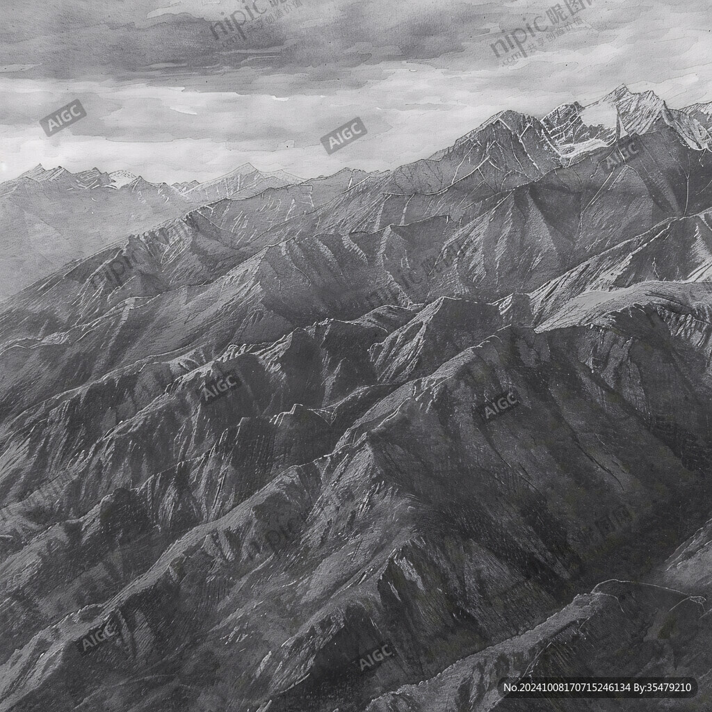 昆仑山装饰画