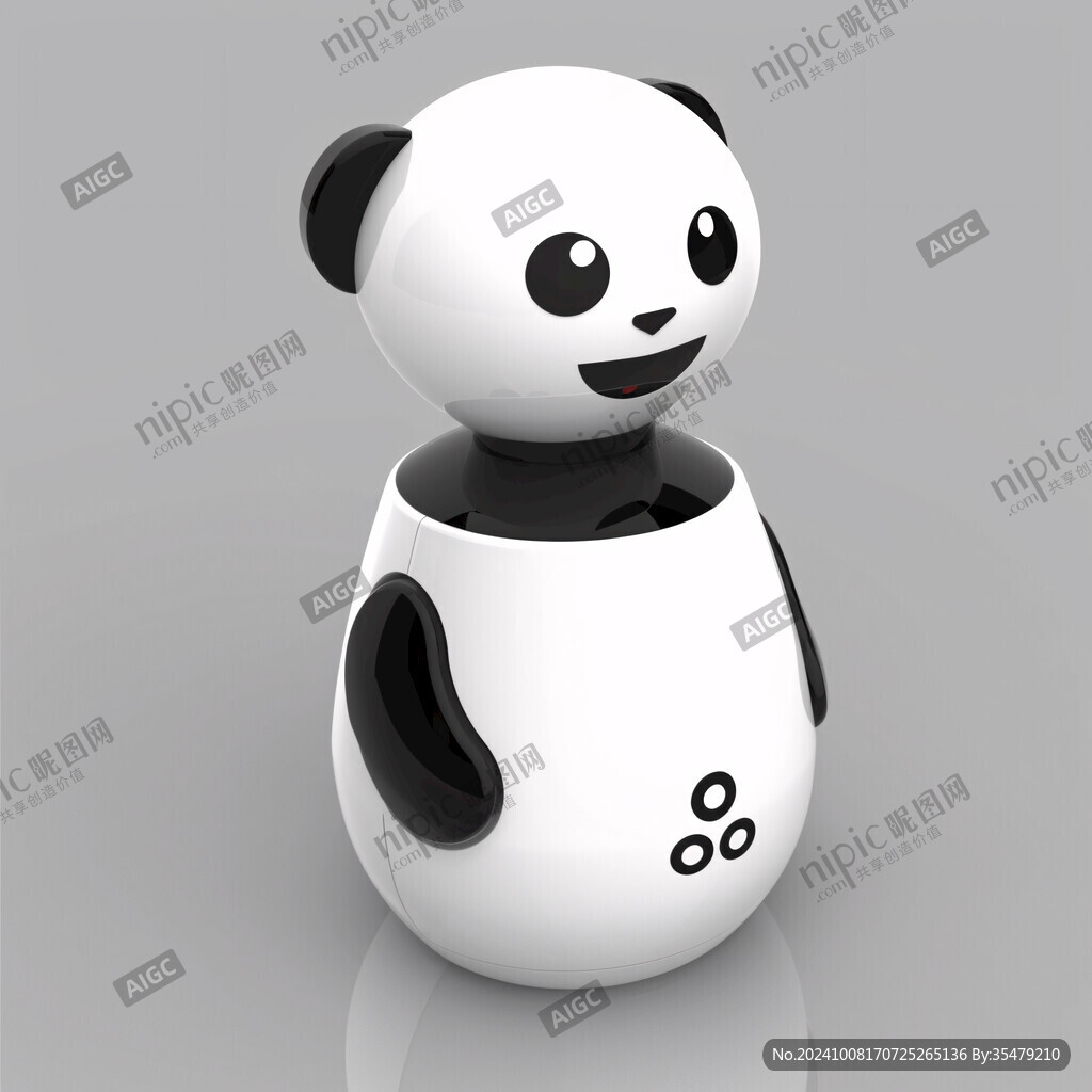 智能熊猫logo