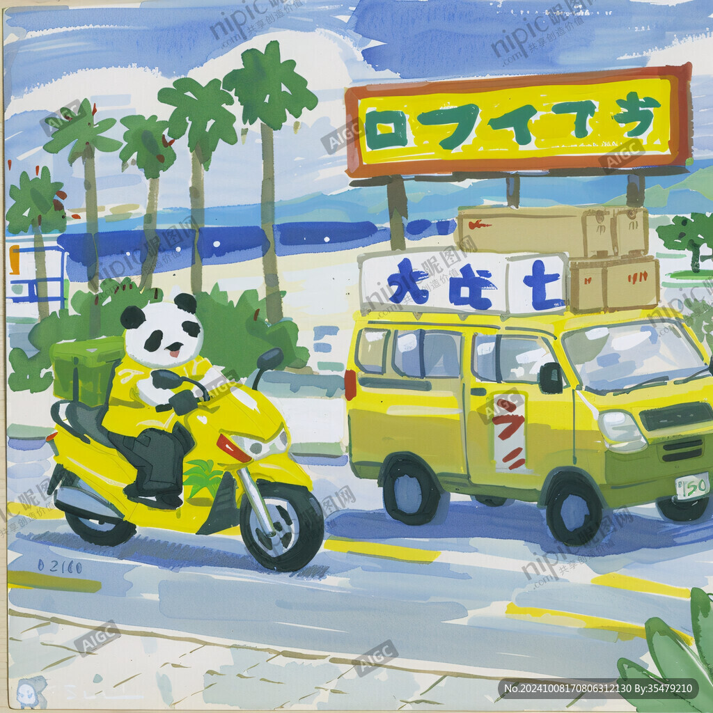 外卖插画插图
