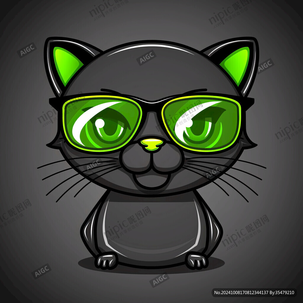 戴太阳镜的猫