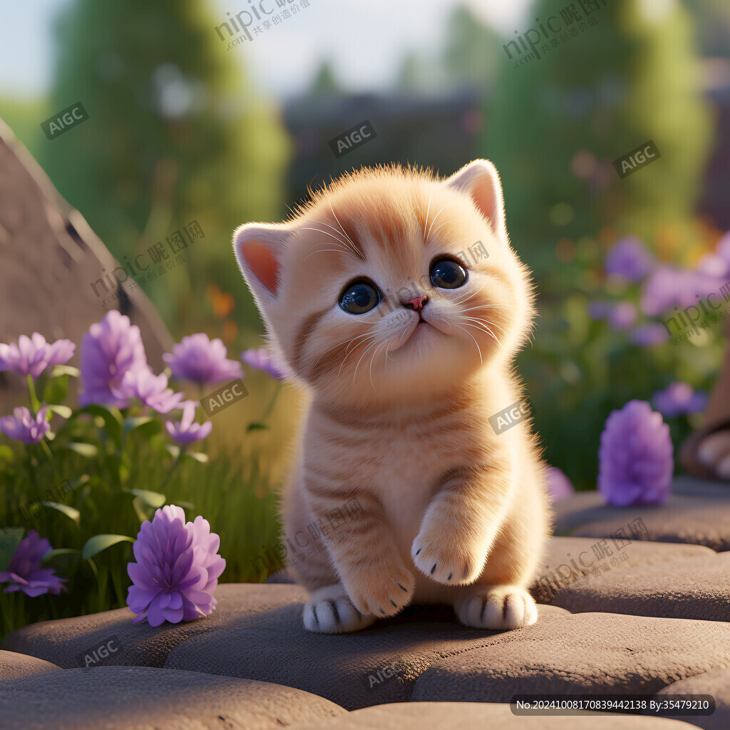 可爱酷萌小黄猫