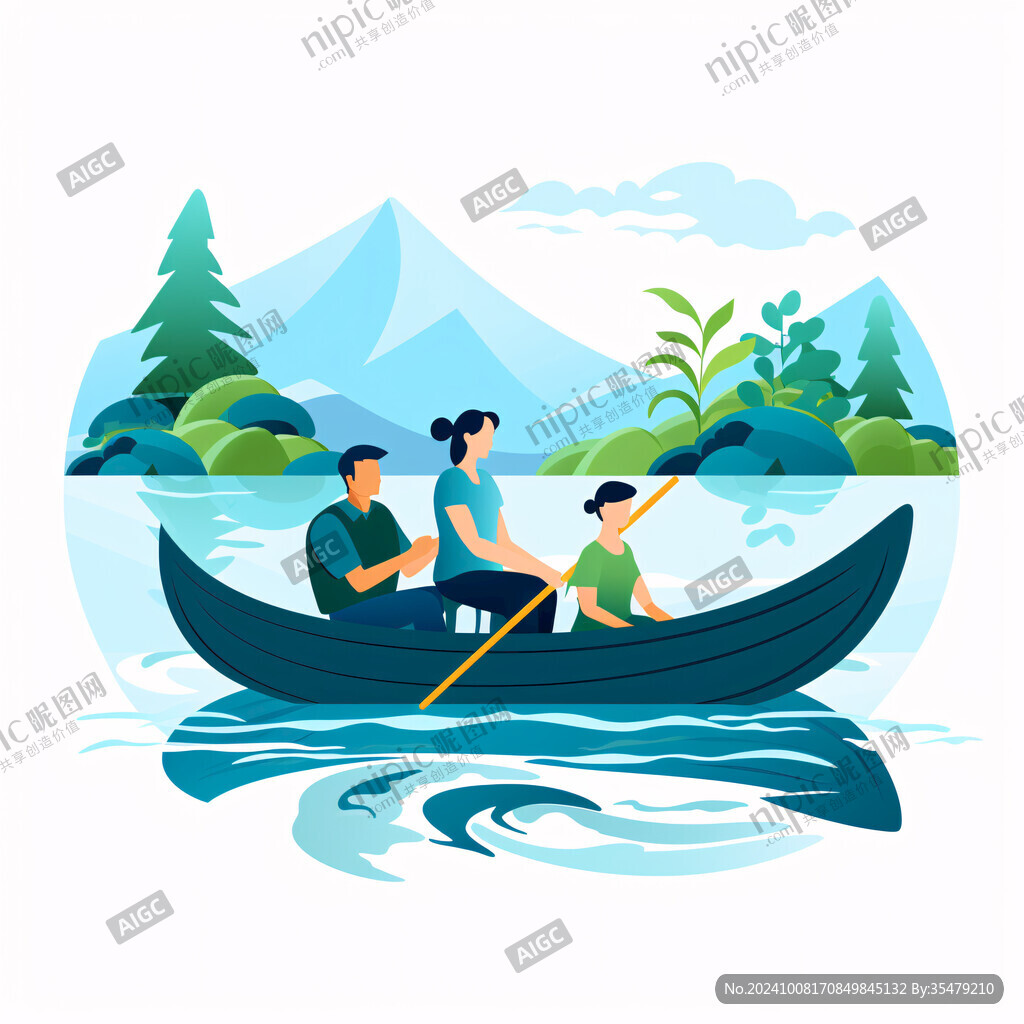山水风景旅行人物