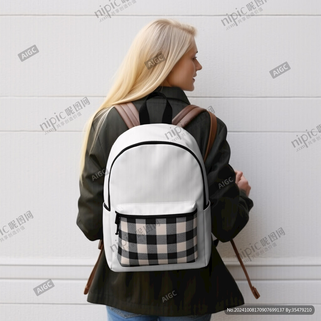 女士背包纹理墙纸设计