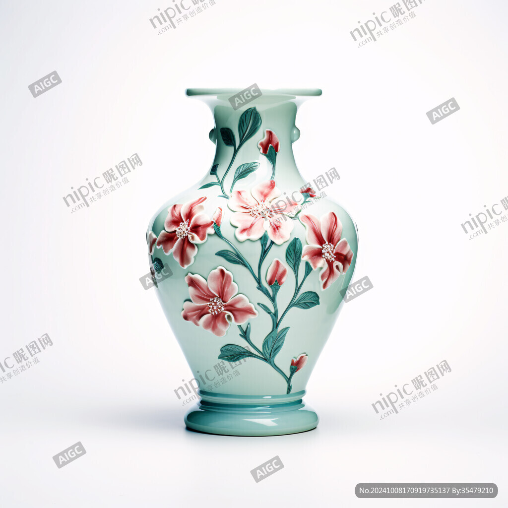鼠绘花瓶