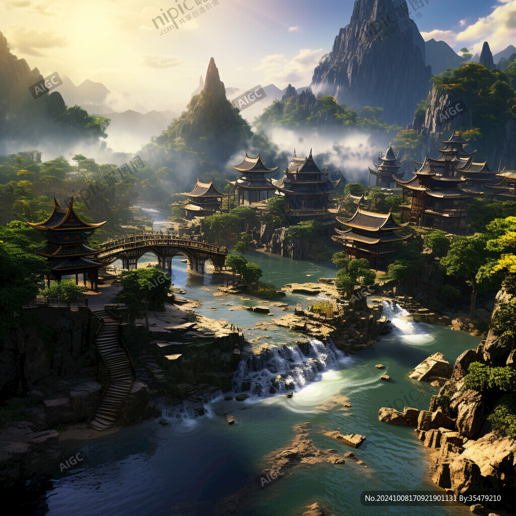 游戏山水场景